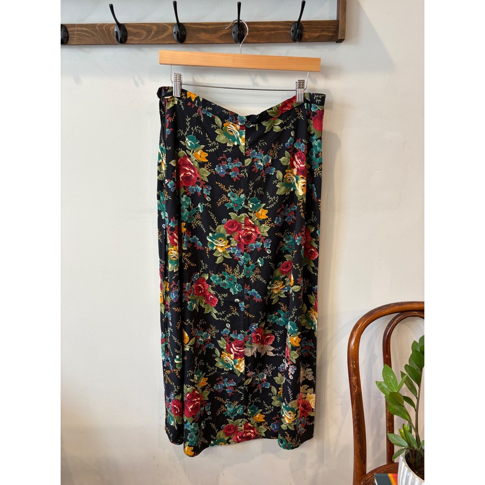 Vintage Diana Marco Floral Maxi Skirt Made in USA - Picture 6 of 6